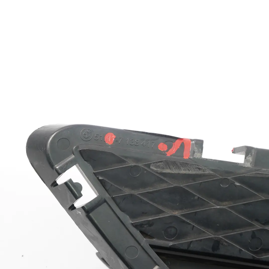 Front Bumper Closed Grid Cover Left N/S to BMW E90 E91 LCI with Part number 7138417 BMW E90 E91 LCI Front Bumper Closed Grid Cover Left N/S - SKU 7138417-1 - Part number 7138417