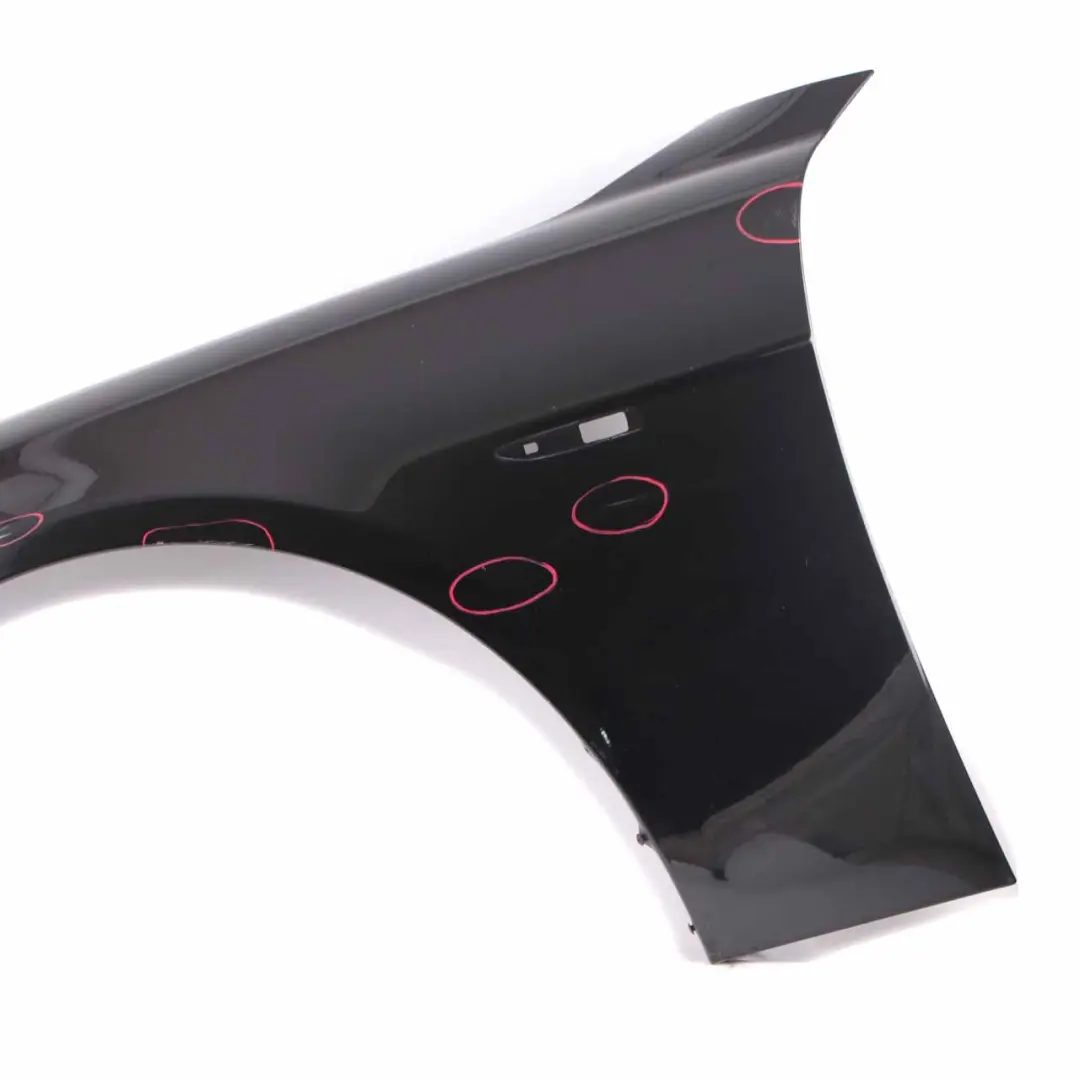 BMW E65 E66 Side Panel Wing Front Left N/S Black Sapphire Metallic - 475 - SKU 7138473-BS1 - Part number 7138473