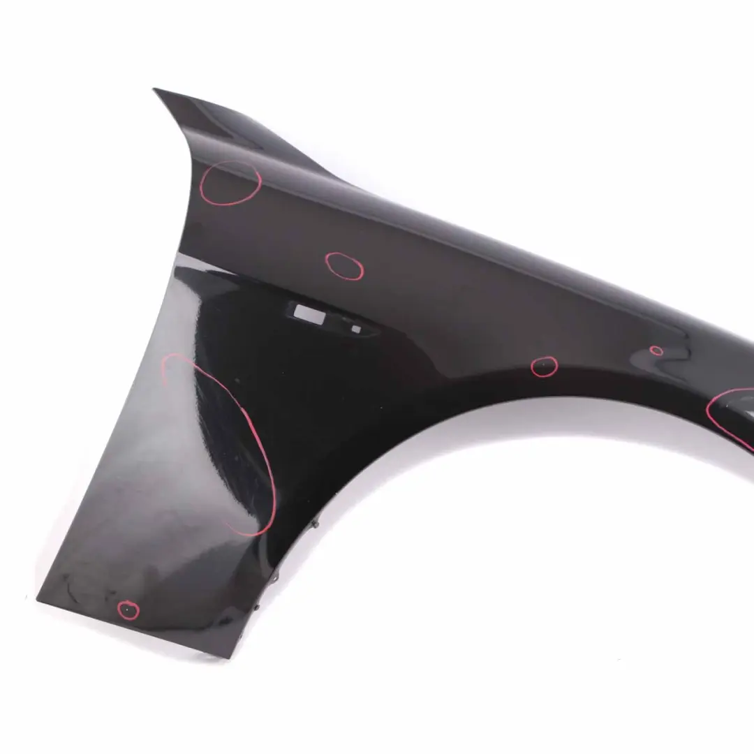 BMW E65 E66 Side Panel Wing Front Right O/S Black Sapphire Metallic - 475 - SKU 7138474-BS1 - Part number 7138474