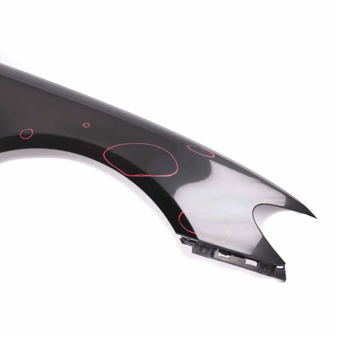 BMW E65 E66 Side Panel Wing Front Right O/S Black Sapphire Metallic - 475 - SKU 7138474-BS1 - Part number 7138474