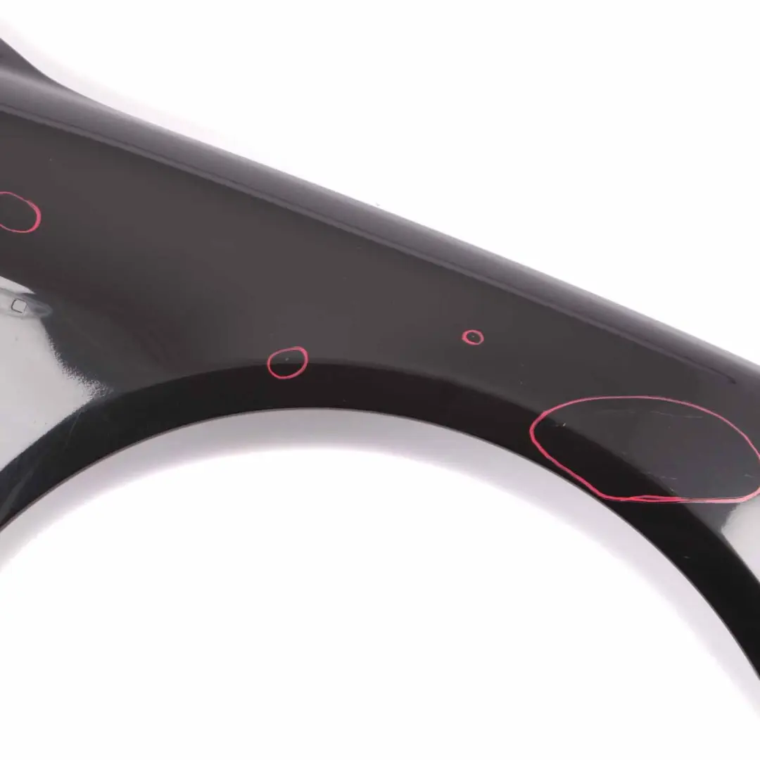BMW E65 E66 Side Panel Wing Front Right O/S Black Sapphire Metallic - 475 - SKU 7138474-BS1 - Part number 7138474