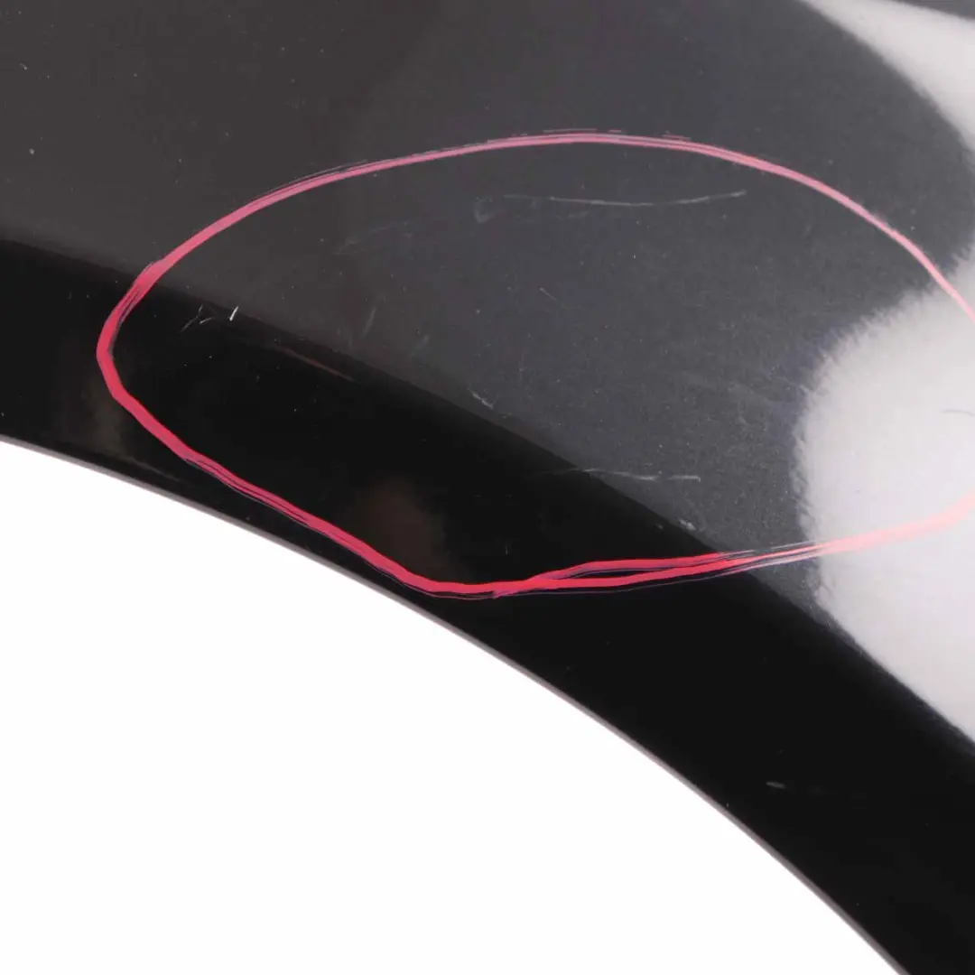 BMW E65 E66 Side Panel Wing Front Right O/S Black Sapphire Metallic - 475 - SKU 7138474-BS1 - Part number 7138474
