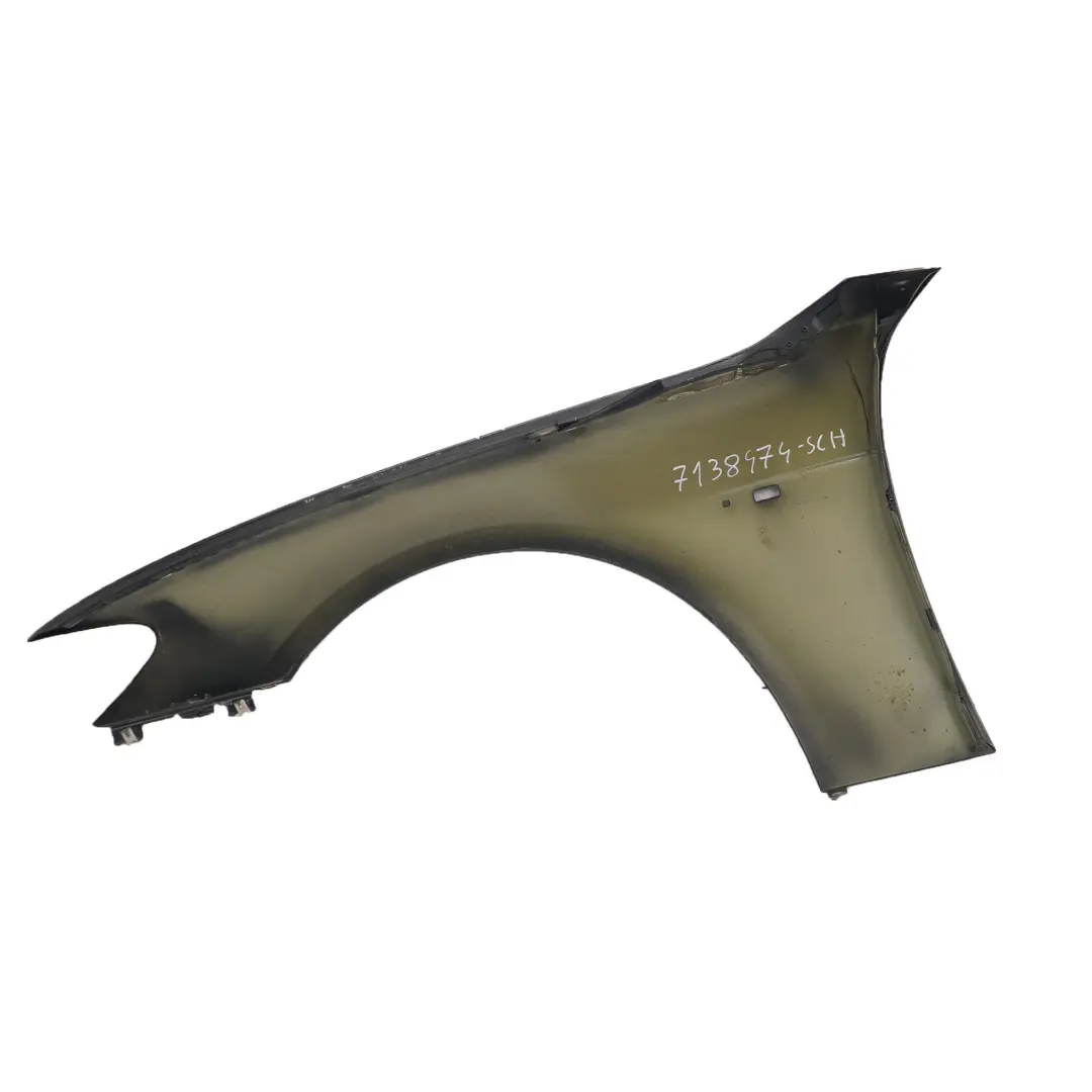BMW E65 E66 Side Panel Wing Covering Front Right O/S Schwarz 2 Black - 668 - SKU 7138474-SCH - Part number 7138474