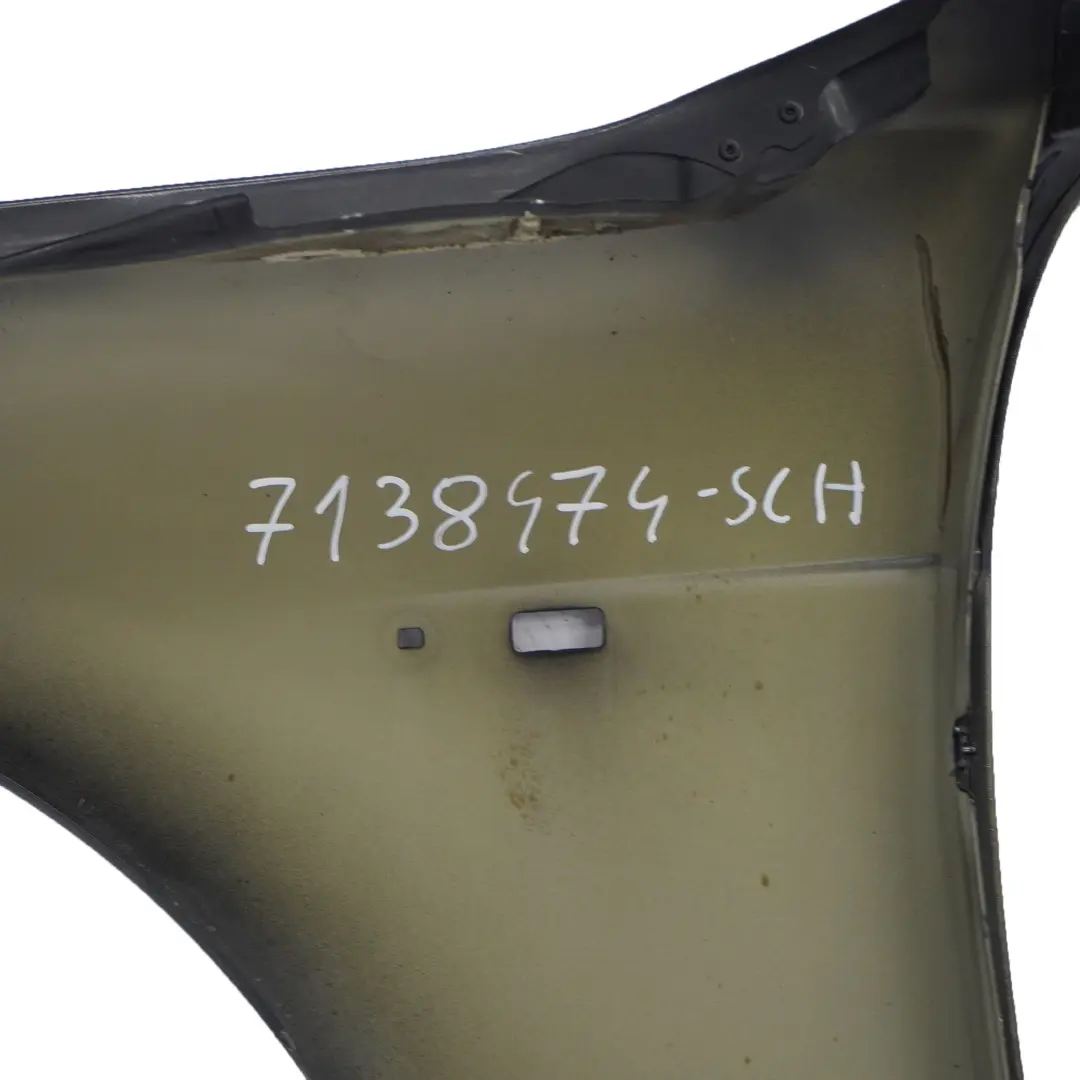 BMW E65 E66 Side Panel Wing Covering Front Right O/S Schwarz 2 Black - 668 - SKU 7138474-SCH - Part number 7138474