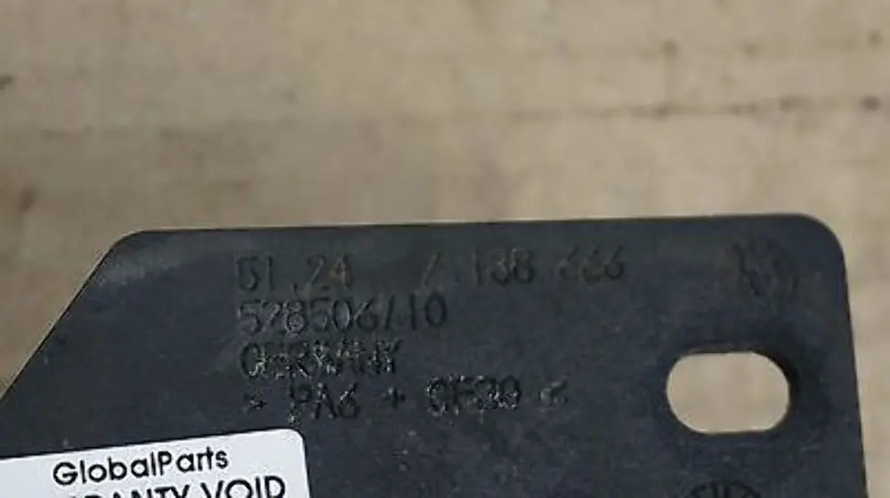 Boot Trunk Lid Tailgate Right O/S Stopper to BMW 5 Series E61 Touring with Part number 51247138666 BMW 5 Series E61 Touring Boot Trunk Lid Tailgate Right O/S Stopper - SKU 7138666 - Part number 51247138666