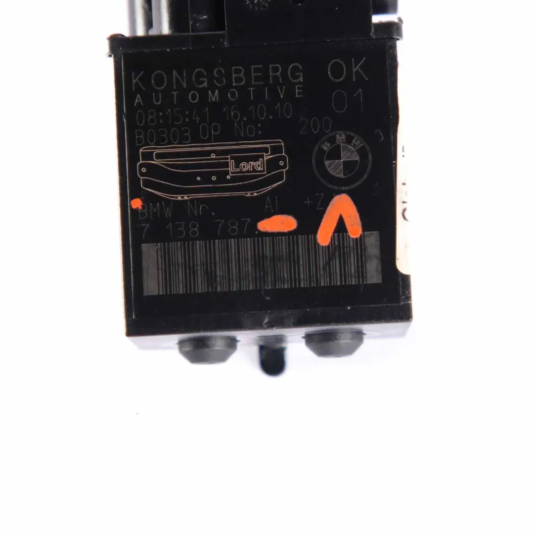BMW E81 E87 E90 E91 Unité Contrôle Pompe Lombaire Siège Avant - SKU 7138787-1 - Numéro de pièce 7138787
