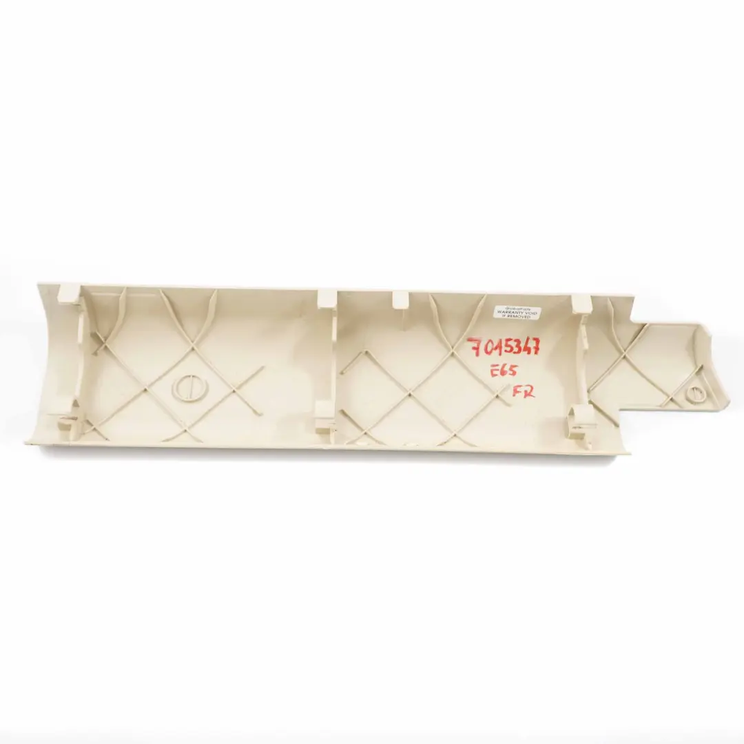 Finisher Upper Trim Front Right O/S Creambeige 7126634 to Seat Cover BMW E60 E61 with Part number 7139022 Seat Cover BMW E60 E61 Finisher Upper Trim Front Right O/S Creambeige 7126634 - SKU 7139022 - Part number 7139022