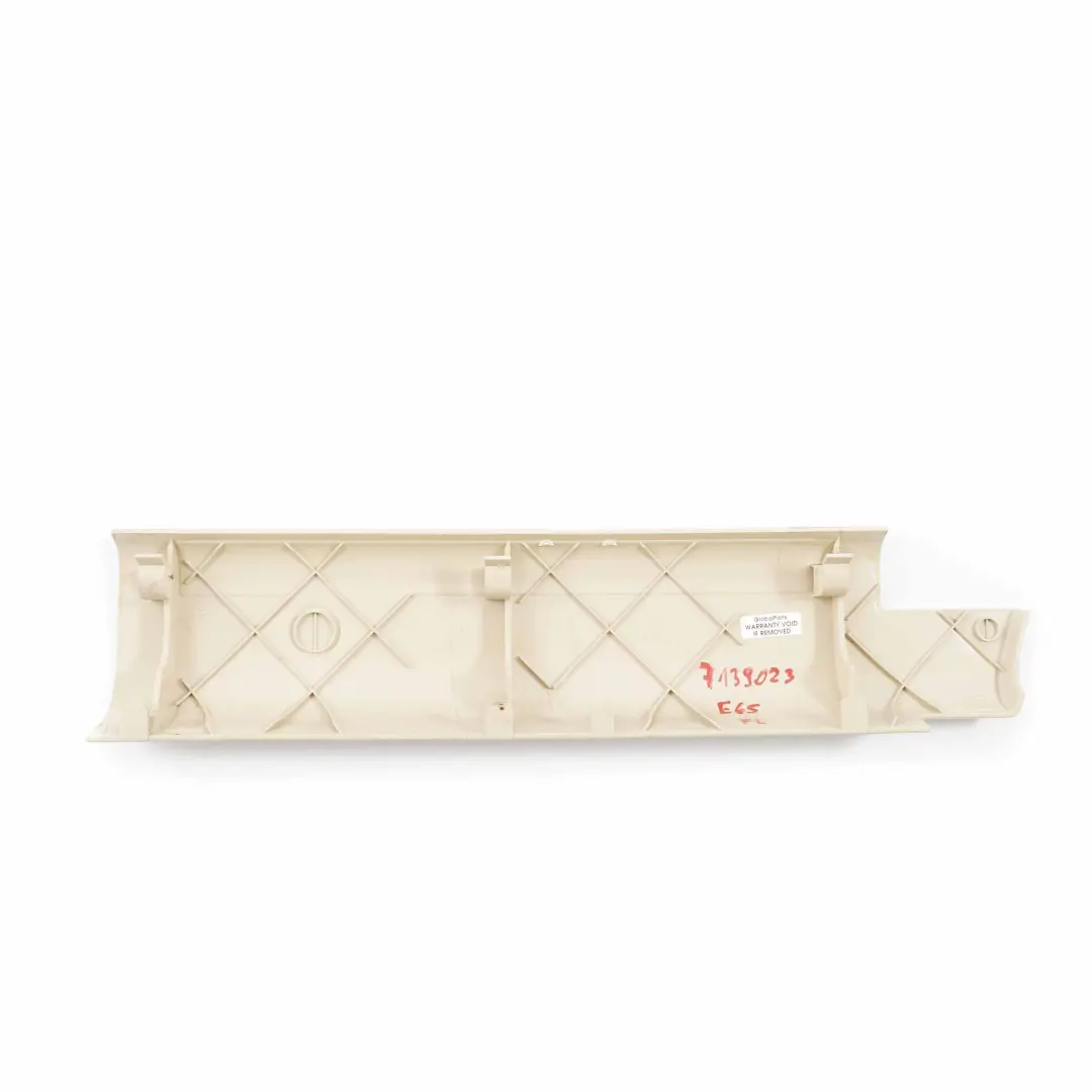 Seat Cover BMW E60 E61 E65 Finisher Upper Trim Front Left N/S Creambeige 7126633 - SKU 7139023 - Part number 7139023
