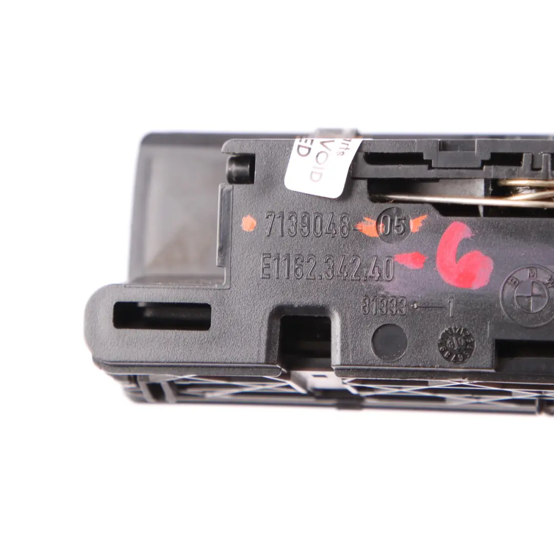 Ash Tray Ashtray Centre Console Black Matt to BMW 3 Series 6 E90 E91 Rear with Part number 7139048 BMW 3 Series 6 E90 E91 Rear Ash Tray Ashtray Centre Console Black Matt - SKU 7139048-6 - Part number 7139048