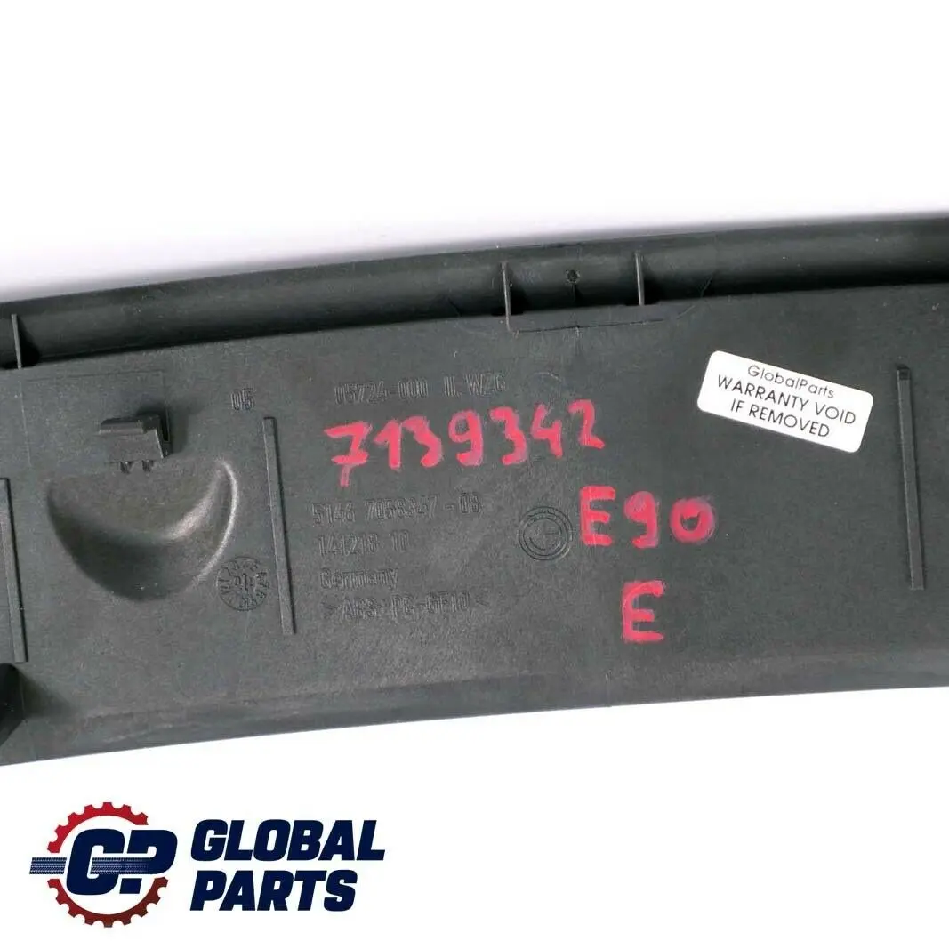 BMW 3 er E90 Entlüftungsgitter Ablegeboden Anthrazit - SKU 7139342 - Teilenummer 7058347