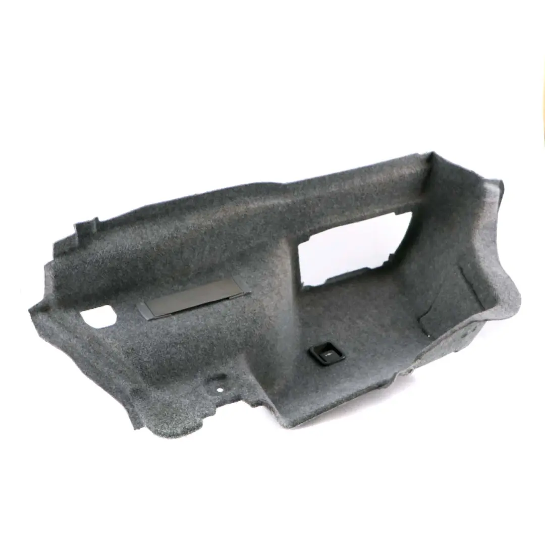 Boot Trunk Left N/S Lateral Trim Panel Cover Carpet Grey to BMW 3 E90 with Part number 7139437 BMW 3 E90 Boot Trunk Left N/S Lateral Trim Panel Cover Carpet Grey - SKU 7139437 - Part number 7139437
