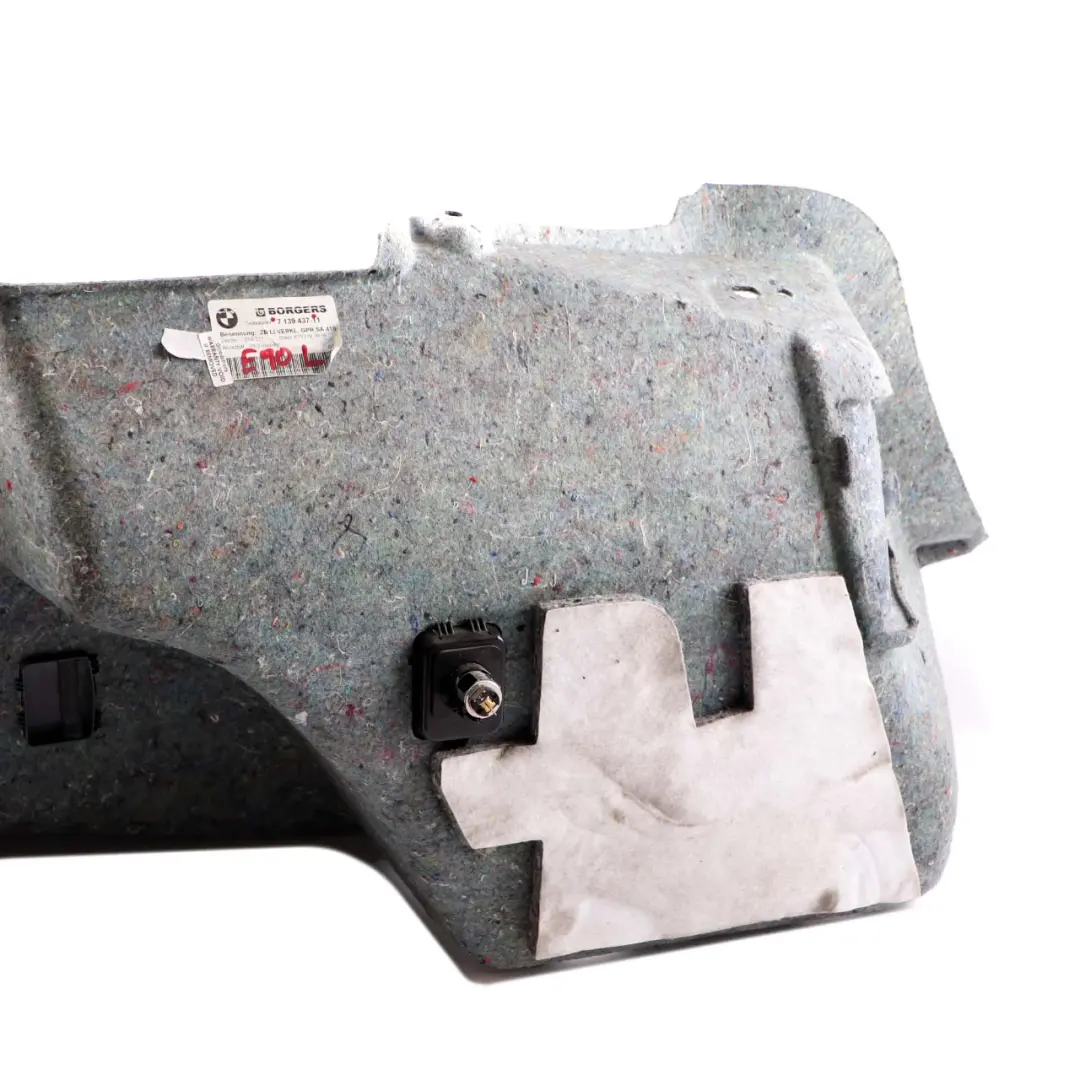 BMW 3 E90 Boot Trunk Left N/S Lateral Trim Panel Cover Carpet Grey - SKU 7139437 - Part number 7139437