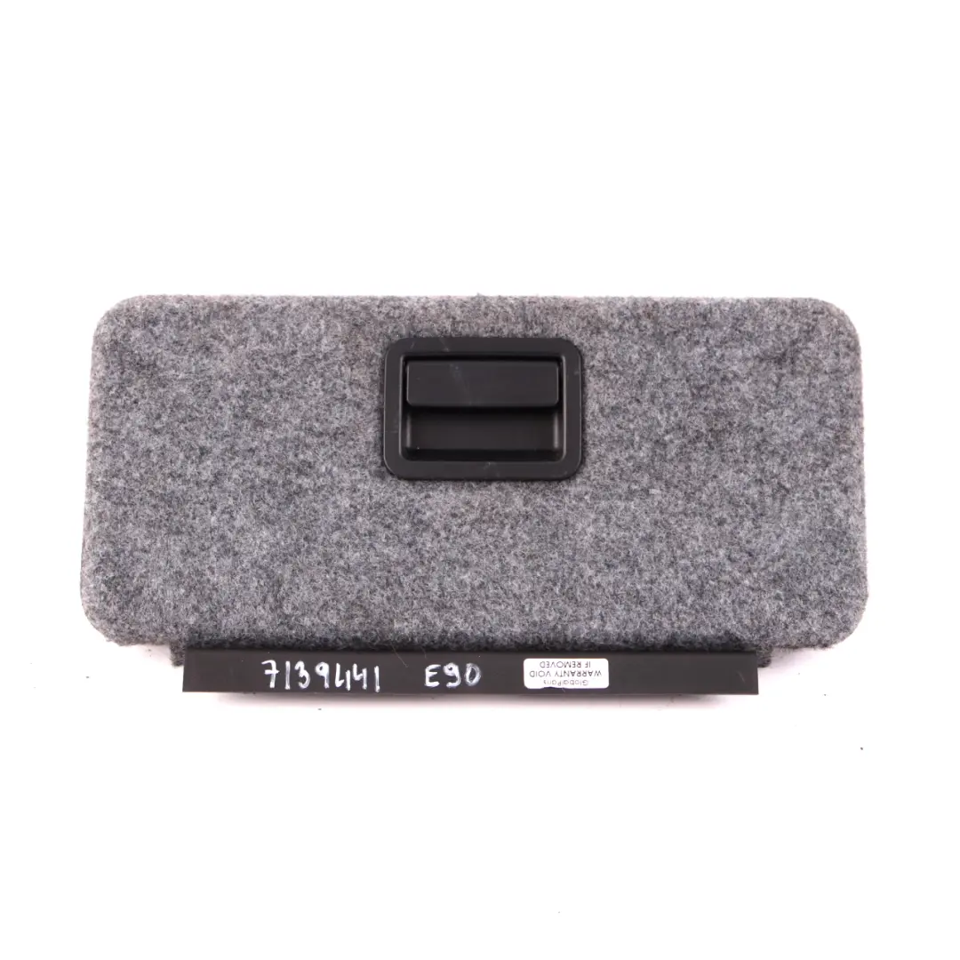 Boot Trunk Left N/S Lateral Trim Panel CD-Changer Cover Grey to BMW 3 Series E90 with Part number 7139441 BMW 3 Series E90 Boot Trunk Left N/S Lateral Trim Panel CD-Changer Cover Grey - SKU 7139441 - Part number 7139441