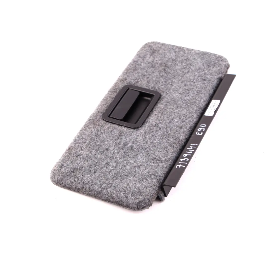 Boot Trunk Left N/S Lateral Trim Panel CD-Changer Cover Grey to BMW 3 Series E90 with Part number 7139441 BMW 3 Series E90 Boot Trunk Left N/S Lateral Trim Panel CD-Changer Cover Grey - SKU 7139441 - Part number 7139441