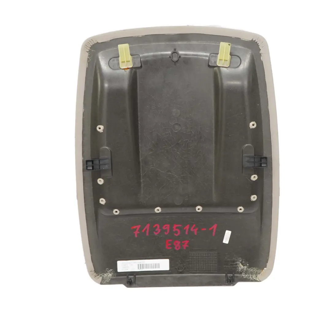 BMW E81 E82 E87 Asiento Delantero Panel Trasero con Red Beige - SKU 7139514-1 - Número de pieza 7139514