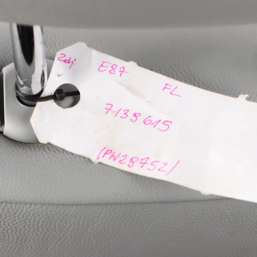 BMW 1 er E87 Alaskagrau Grau Leder Vorne Links Sitz - SKU 7139615 - Teilenummer 7139615
