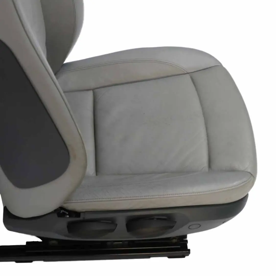 Fotel Lewy Przód Grzany Skóra Szary do BMW E87 LCI o numerze 7139616 BMW E87 LCI Fotel Lewy Przód Grzany Skóra Szary - SKU 7139616-1 - Numer Części 7139616