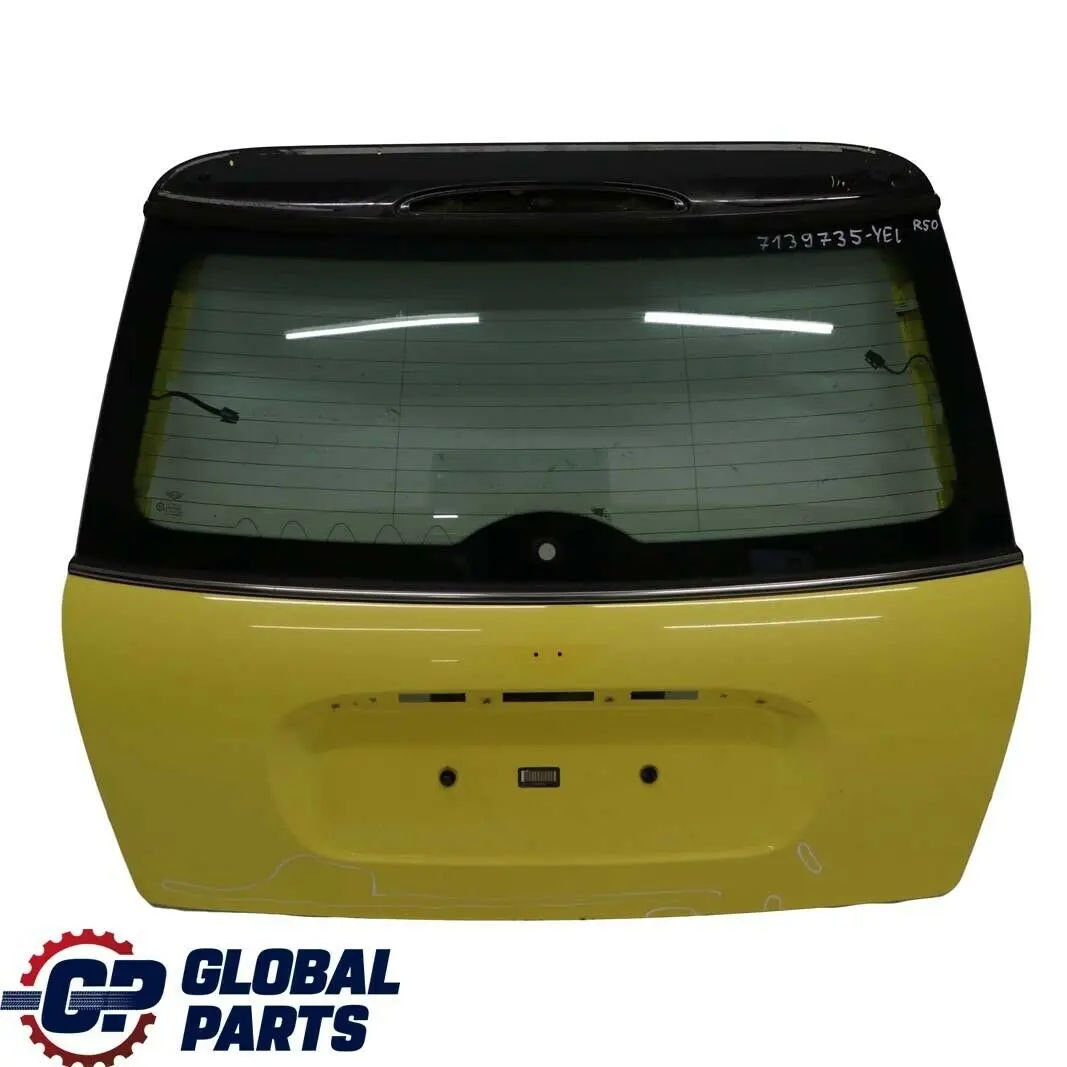 Boot Trunk Lid Tailgate Liquid Yellow - 902 to Mini Cooper R50 R53 with Part number 7139735 Mini Cooper R50 R53 Boot Trunk Lid Tailgate Liquid Yellow - 902 - SKU 7139735-YEL - Part number 7139735