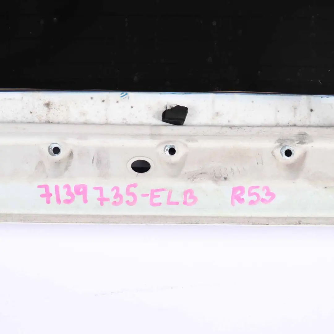 £Mini Cooper R50 R53 Boot Trunk Lid Tailgate Electric Blue Metallic - 870 to with Part number 7139735 £Mini Cooper R50 R53 Boot Trunk Lid Tailgate Electric Blue Metallic - 870 - SKU 7139735-ELB - Part number 7139735