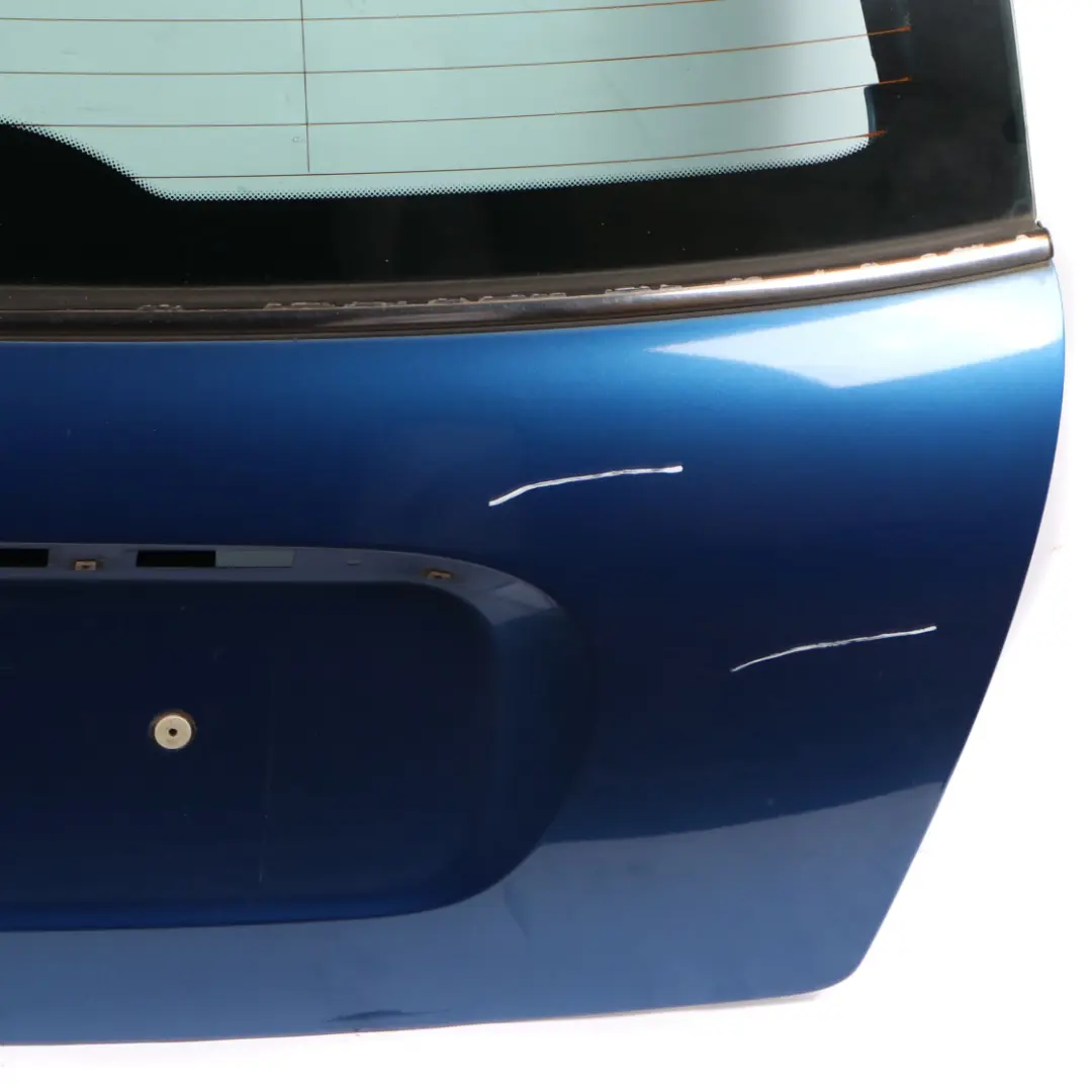 Trunk Lid Mini R50 R53 Boot Tailgate Hyper Blue Metallic - A28 to with Part number 7139735 Trunk Lid Mini R50 R53 Boot Tailgate Hyper Blue Metallic - A28 - SKU 7139735-HYB - Part number 7139735