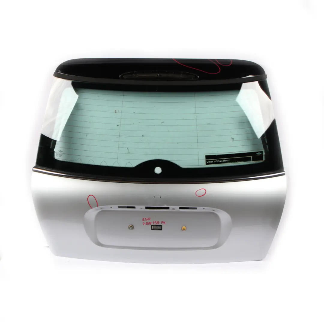 Boot Trunk Lid Tailgate Pure Silver Metallic - 900 to Mini Cooper R50 R53 with Part number 7139735 Mini Cooper R50 R53 Boot Trunk Lid Tailgate Pure Silver Metallic - 900 - SKU 7139735-PS - Part number 7139735