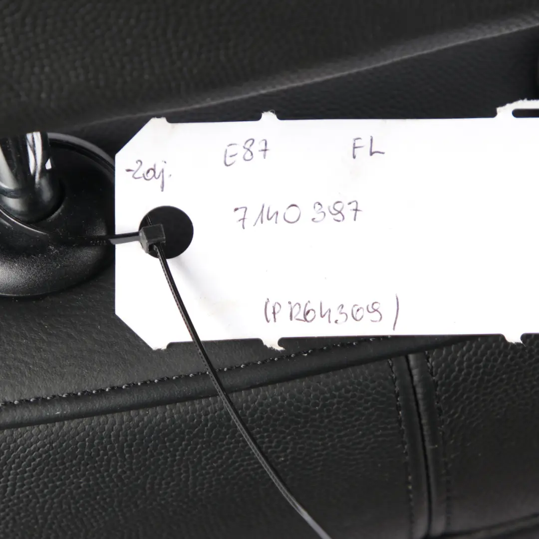  Front Seat BMW E87 M Sport Left N/S Black Leather Boston Black Interior - SKU 7140397 - Part number 7140397