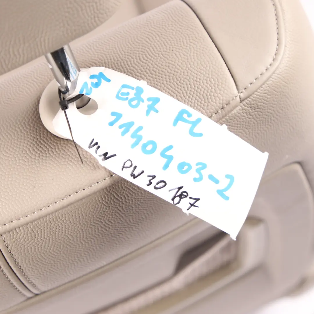 Front Seat BMW E87 Left N/S Sport Leather Boston Beige Interior to with Part number 7140403 Front Seat BMW E87 Left N/S Sport Leather Boston Beige Interior - SKU 7140403-2 - Part number 7140403