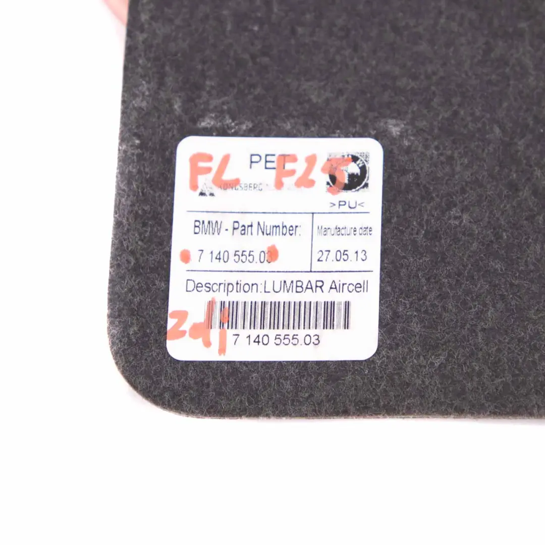 Front Seat Lordosis Pad Lumbar Bag Back Support to BMW E87 E90 with Part number 7140555 BMW E87 E90 Front Seat Lordosis Pad Lumbar Bag Back Support - SKU 7140555 - Part number 7140555