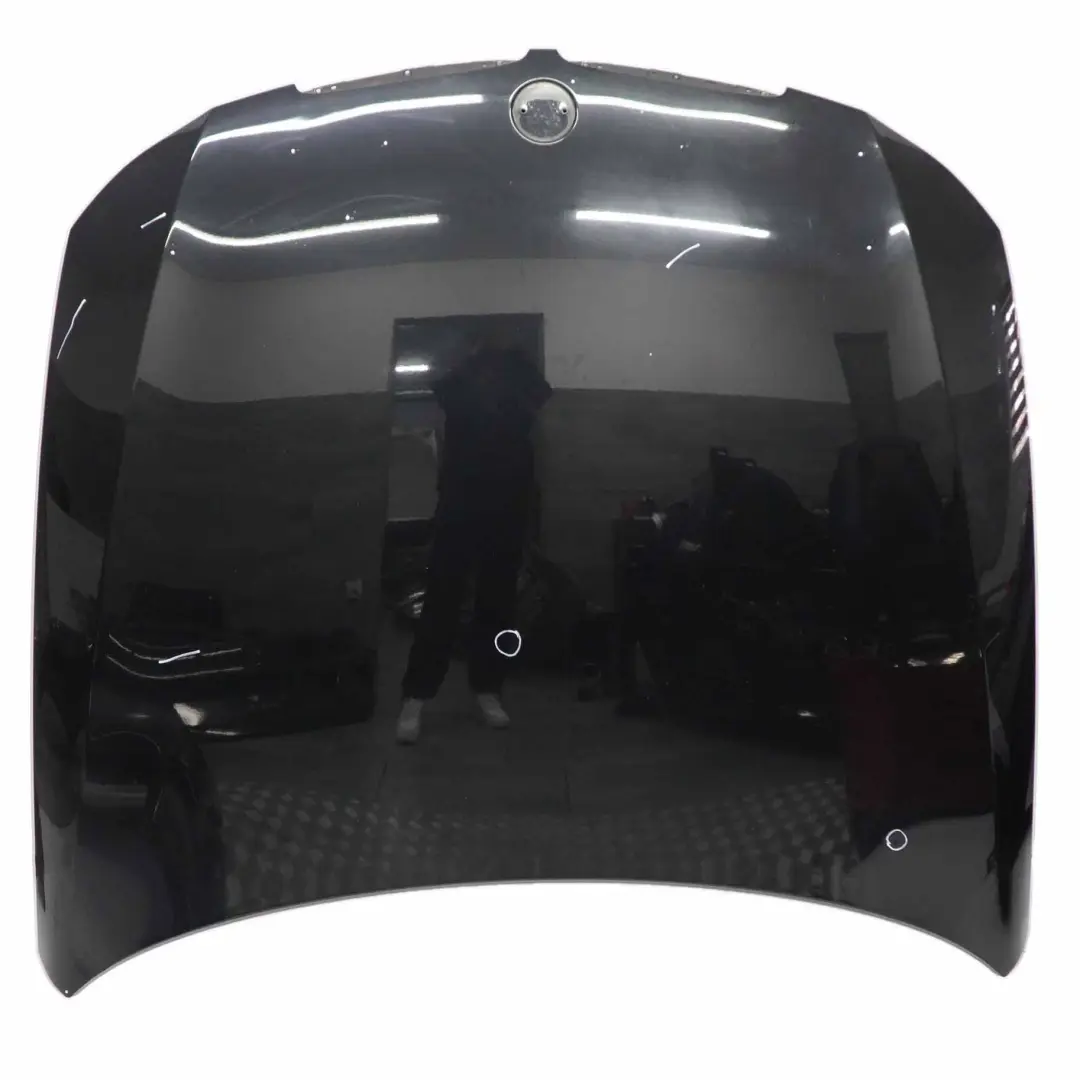 BMW E90 E91 Hood Bonnet Front Black Sapphire Metallic - 475 - SKU 7140729-BS1 - Part number 7140729