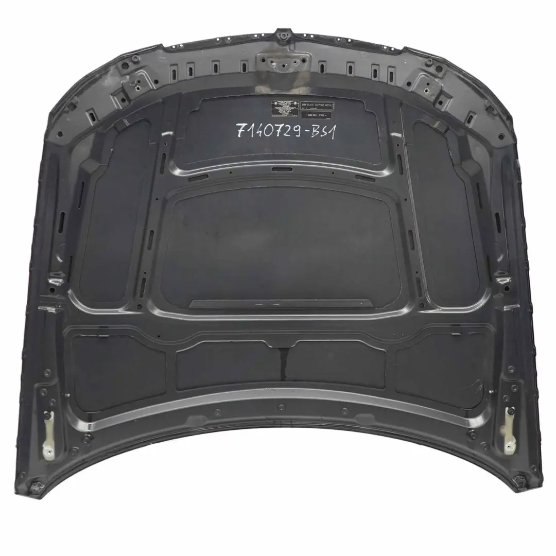 BMW E90 E91 Hood Bonnet Front Black Sapphire Metallic - 475 - SKU 7140729-BS1 - Part number 7140729