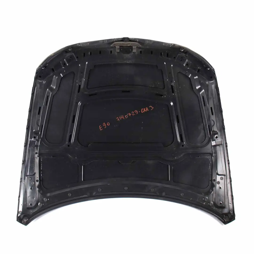 Bonnet Front Hood Carbonschwarz Carbon Black Metallic - 416 to BMW E90 E91 with Part number 7140729 BMW E90 E91 Bonnet Front Hood Carbonschwarz Carbon Black Metallic - 416 - SKU 7140729-CAR3 - Part number 7140729
