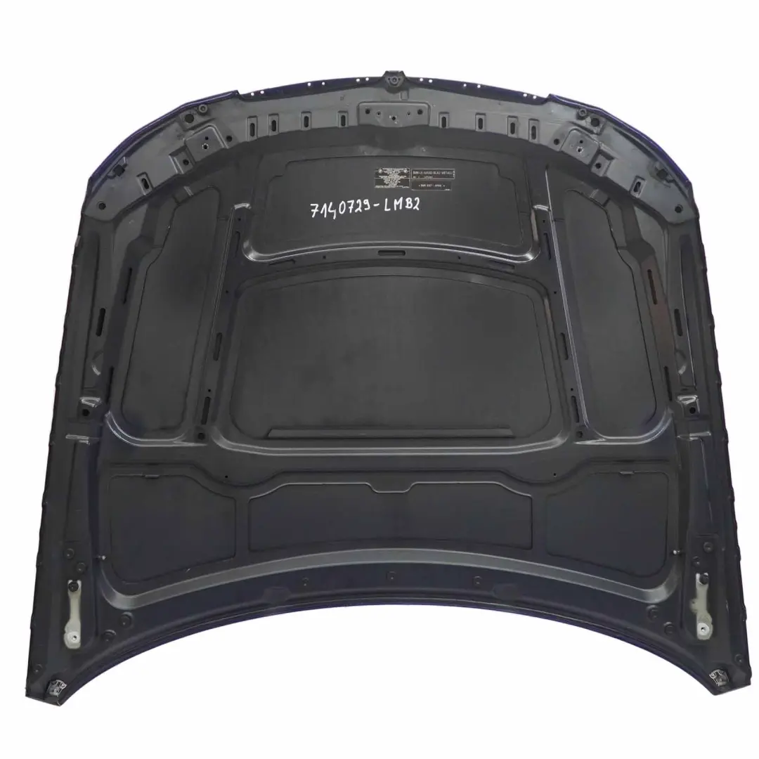 BMW E90 E91 Hood Bonnet Engine Front Cover Panel Le Mans Blue Metallic - 381 - SKU 7140729-LMB2 - Part number 7140729