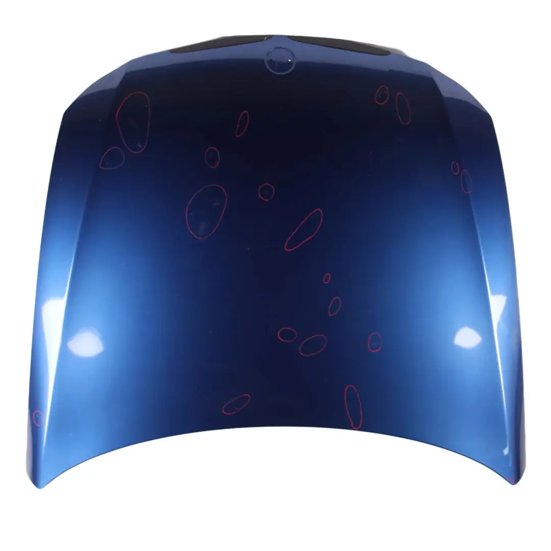 BMW E90 E91 Bonnet Front Hood Montegoblau Montego Blue Metallic - A51 - SKU 7140729-MTB - Part number 7140729