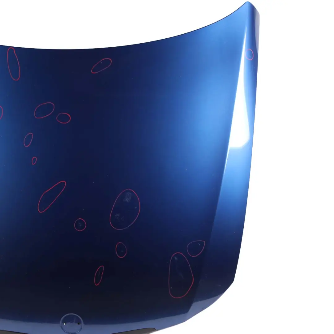 BMW E90 E91 Bonnet Front Hood Montegoblau Montego Blue Metallic - A51 - SKU 7140729-MTB - Part number 7140729