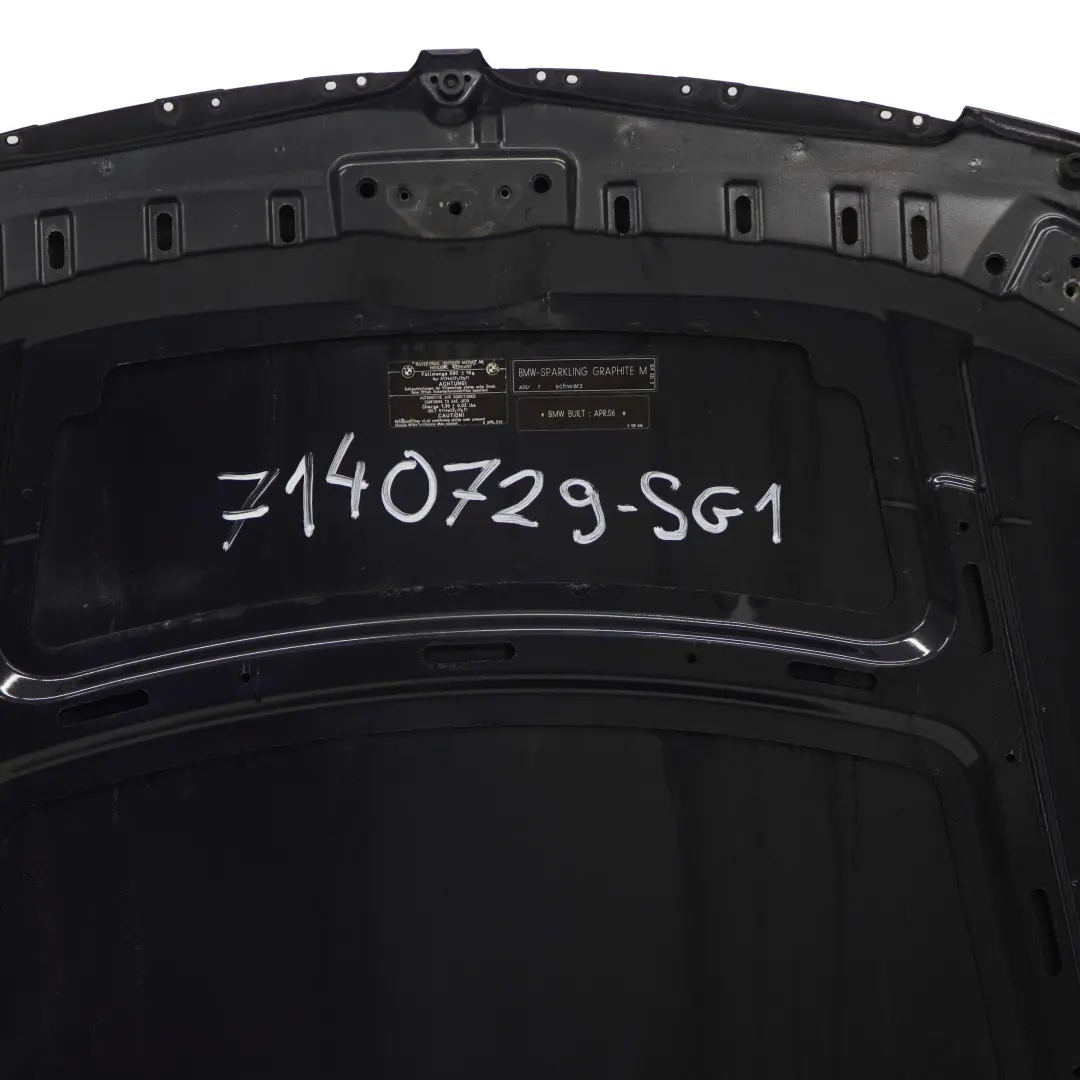 BMW 3 E90 E91 Bonnet Front Hood Sparkling Graphite Metallic - A22 - SKU 7140729-SG1 - Part number 7140729