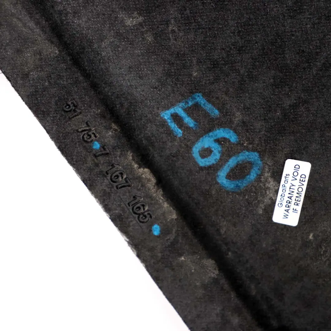 N52 523i 525i 630i Underfloor Coating Centre Chassis Cover to BMW 5 6 E60 E61 E63 with Part number 7140911 BMW 5 6 E60 E61 E63 N52 523i 525i 630i Underfloor Coating Centre Chassis Cover - SKU 7140911 - Part number 7140911