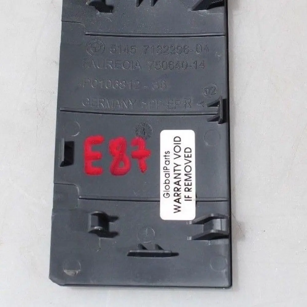 BMW 1 Series E87 Glove Box Covering Schwarz Alaskagrau Grey - SKU rhd-7140979 - Part number 7140979