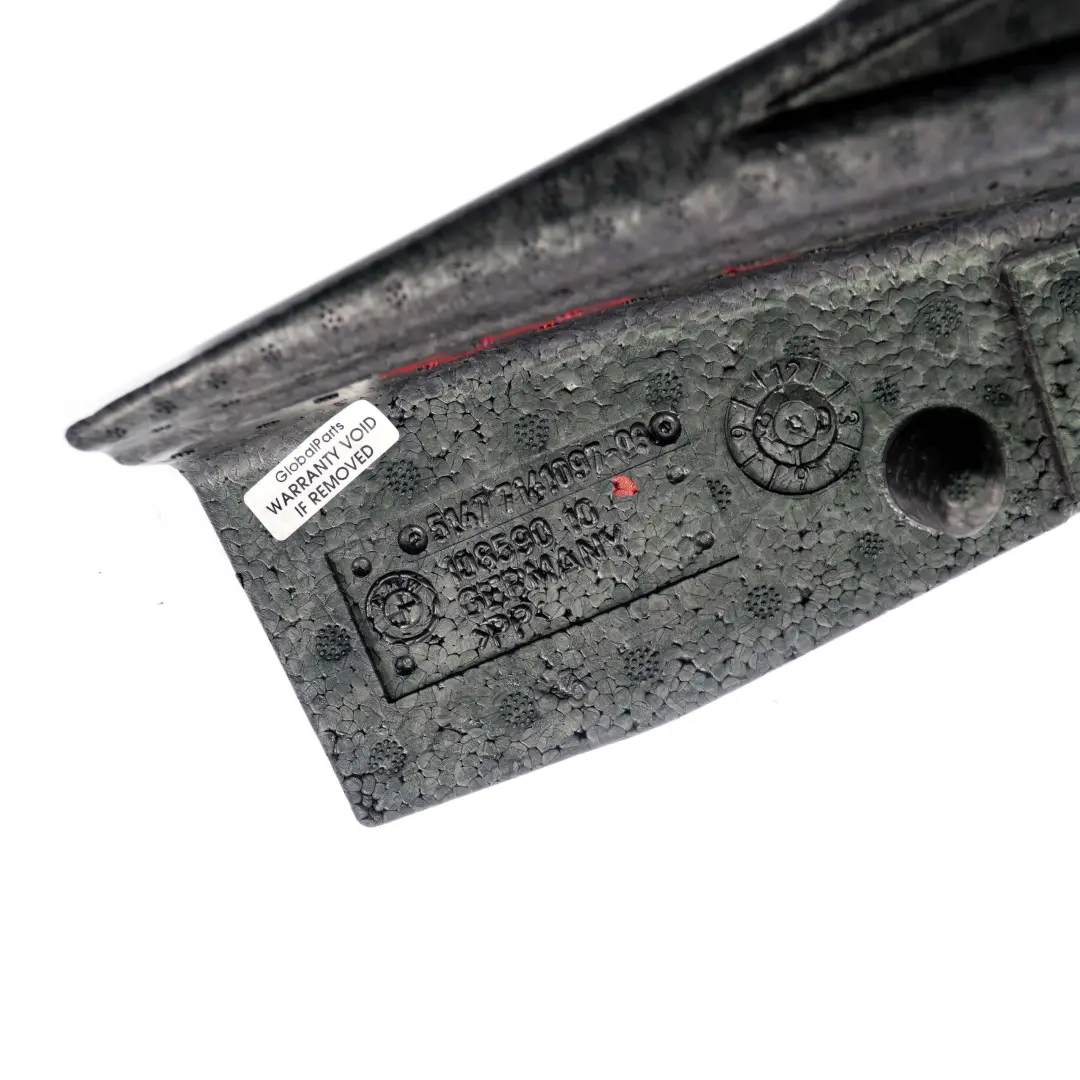 Piso del maletero Izquierda Pad Lateral Miembro para BMW E81 E87 E90 E91 LCI con número de pieza 7141097 BMW E81 E87 E90 E91 LCI Piso del maletero Izquierda Pad Lateral Miembro - SKU 7141097 - Número de pieza 7141097