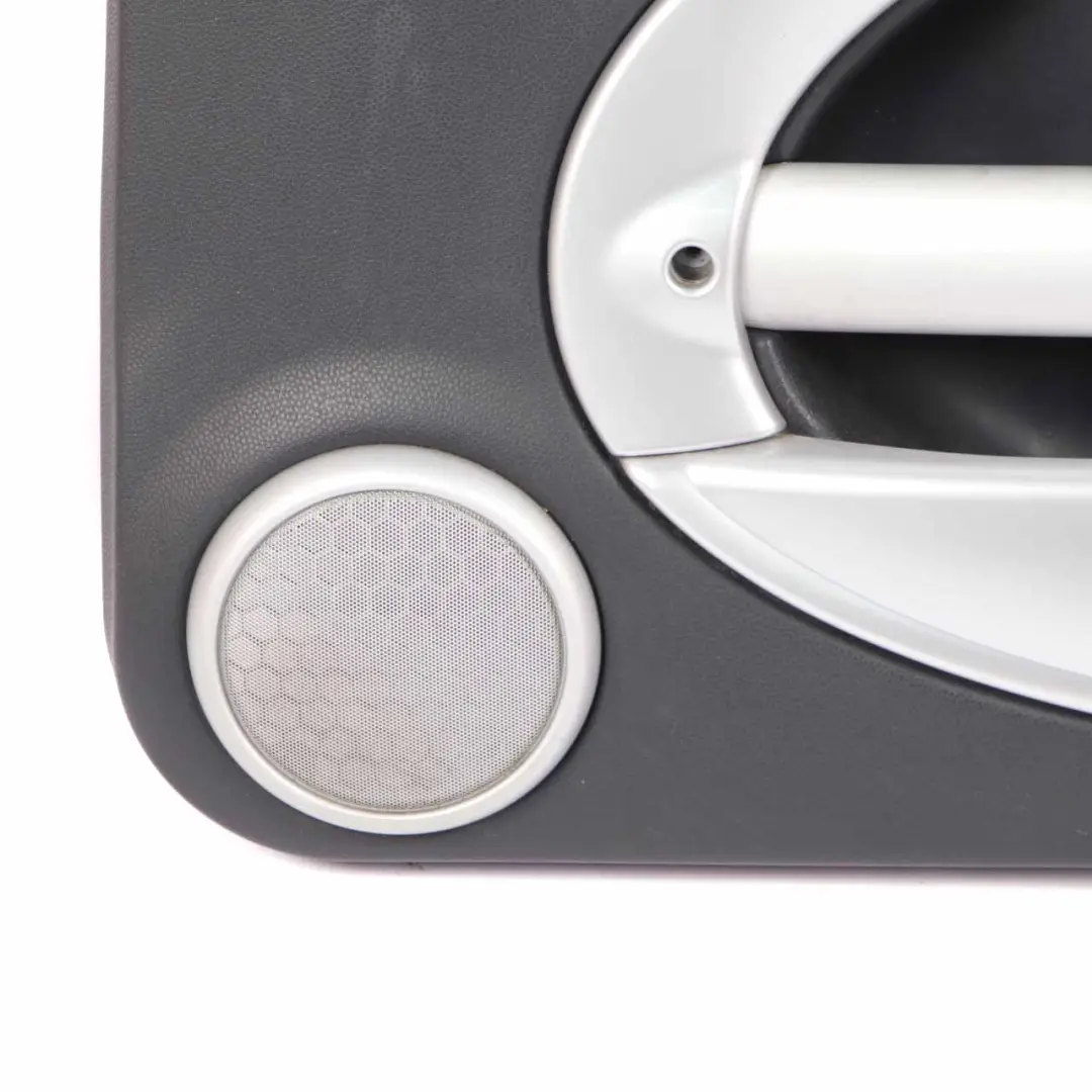Door Card Front Right O/S Side Trim Panther Black Silver Strip to Mini R50 R52 with Part number 7141256 Mini R50 R52 Door Card Front Right O/S Side Trim Panther Black Silver Strip - SKU 7141256 - Part number 7141256