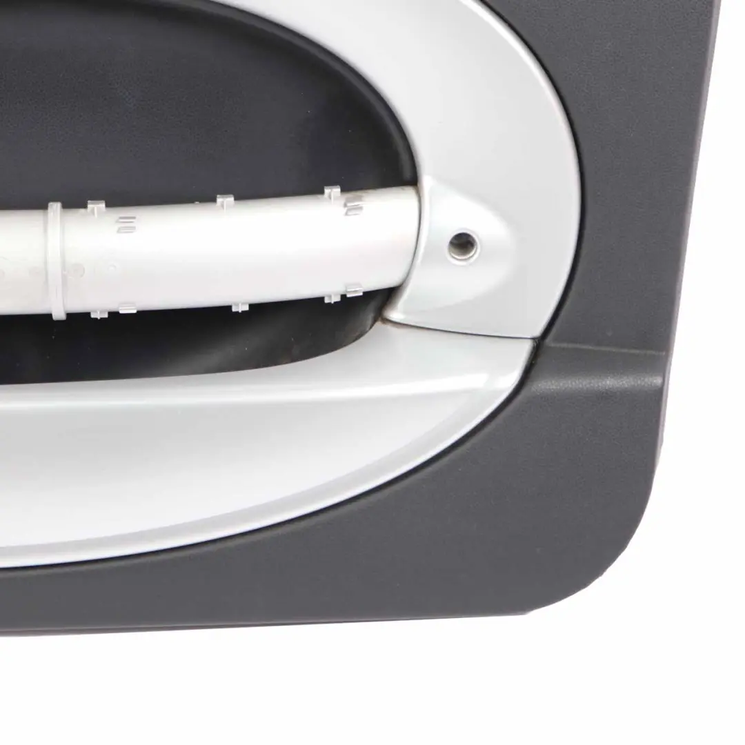 Door Card Front Right O/S Side Trim Panther Black Silver Strip to Mini R50 R52 with Part number 7141256 Mini R50 R52 Door Card Front Right O/S Side Trim Panther Black Silver Strip - SKU 7141256 - Part number 7141256