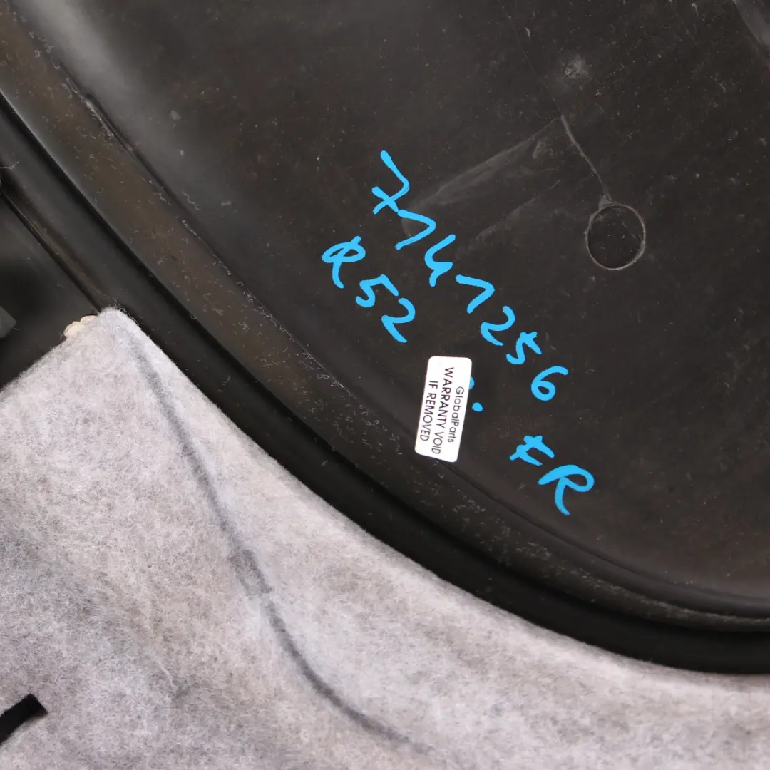 Door Card Front Right O/S Side Trim Panther Black Silver Strip to Mini R50 R52 with Part number 7141256 Mini R50 R52 Door Card Front Right O/S Side Trim Panther Black Silver Strip - SKU 7141256 - Part number 7141256