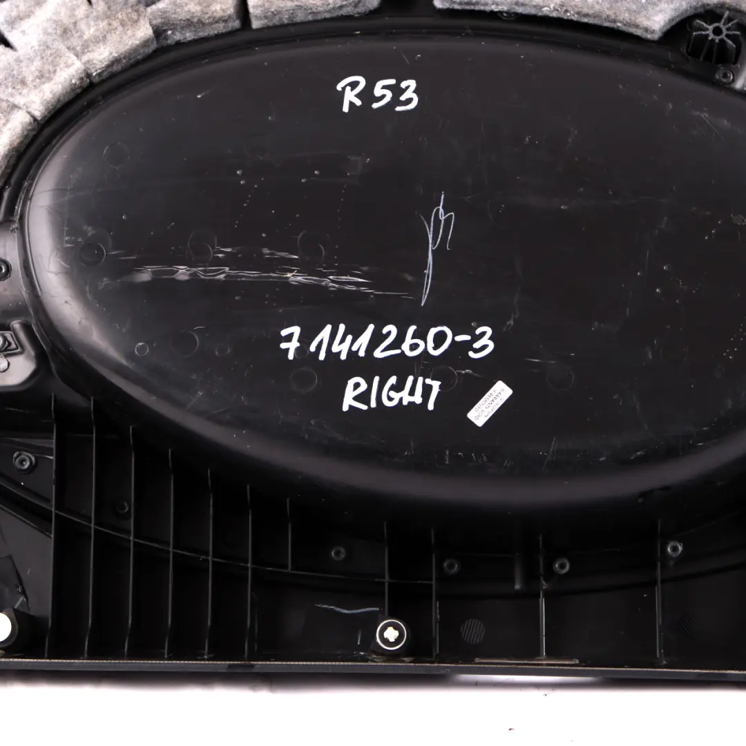 Mini R50 R52 R53 Front Right O/S Door Card Side Trim Panther Black Anthracite - SKU 7141260-1 - Part number 7141260