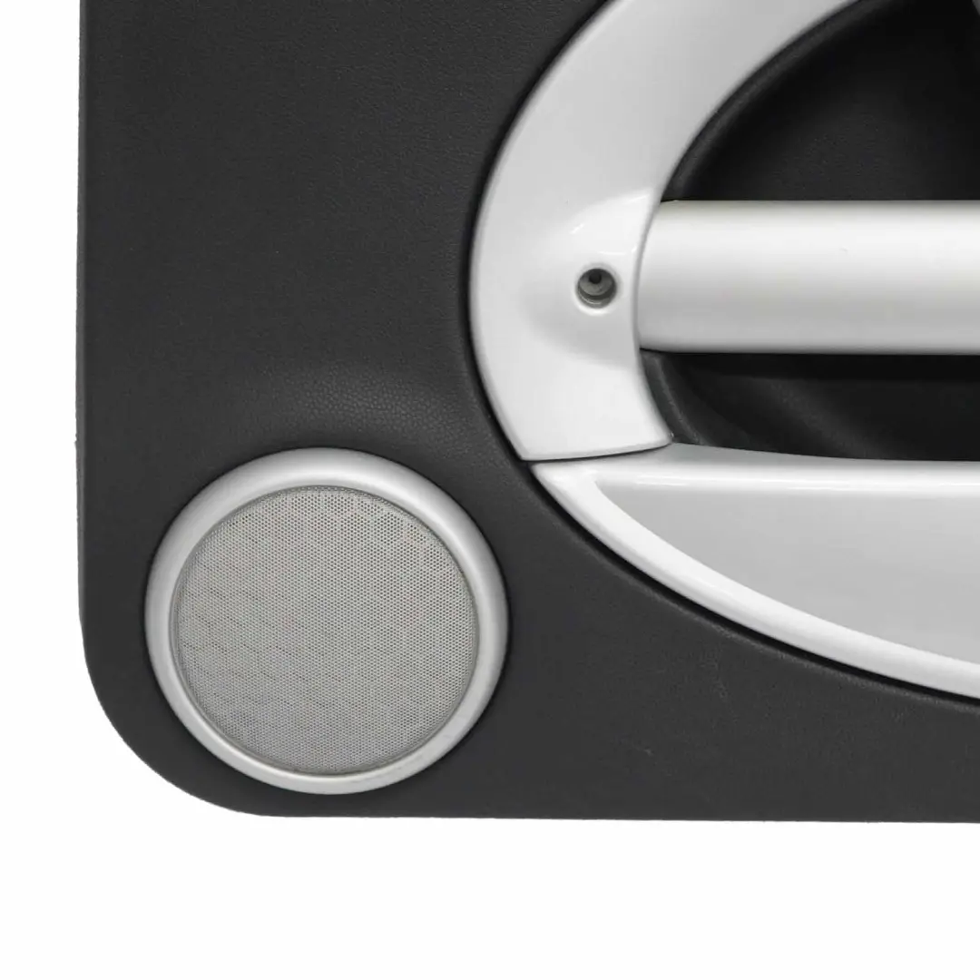 Mini R50 R53 anteriore destra scheda porta laterale Panther nero cromo argento - SKU 7141270-2 - Numero di parte 7141270