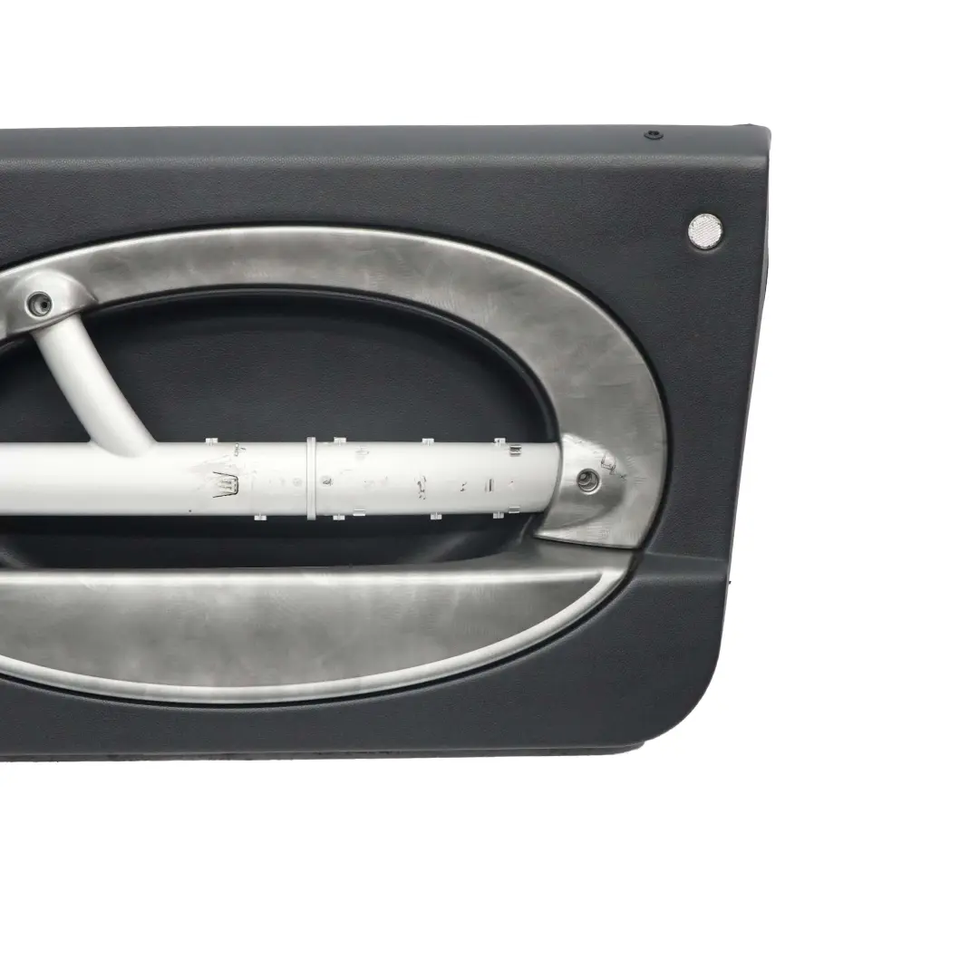 Front Right O/S Door Card Side Trim Panther Black Alloy Patina to BMW Mini R50 R53 with Part number 7141280 BMW Mini R50 R53 Front Right O/S Door Card Side Trim Panther Black Alloy Patina - SKU 7141280 - Part number 7141280