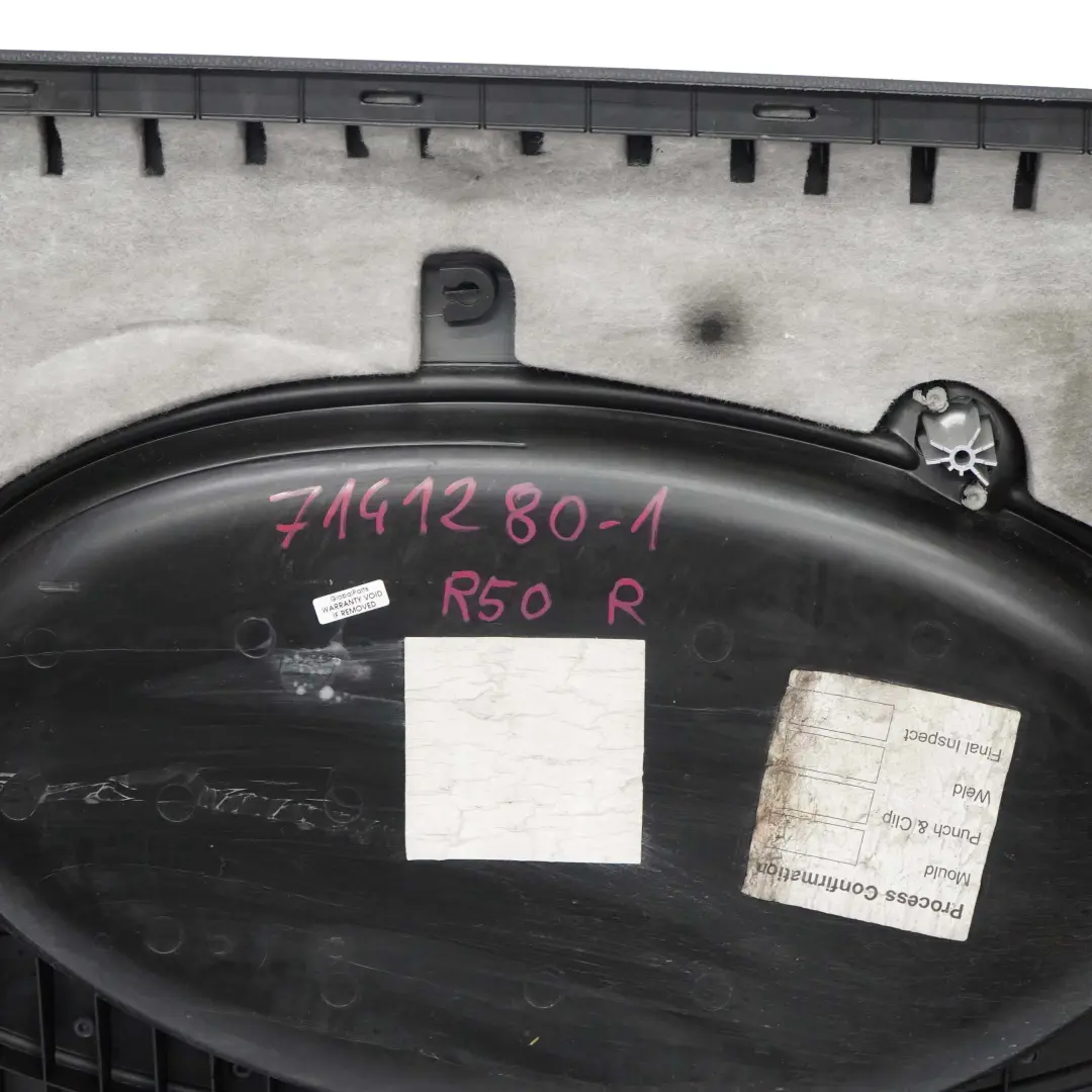 Front Right O/S Door Card Side Trim Panther Black Alloy Patina to BMW Mini R50 R53 with Part number 7141280 BMW Mini R50 R53 Front Right O/S Door Card Side Trim Panther Black Alloy Patina - SKU 7141280 - Part number 7141280