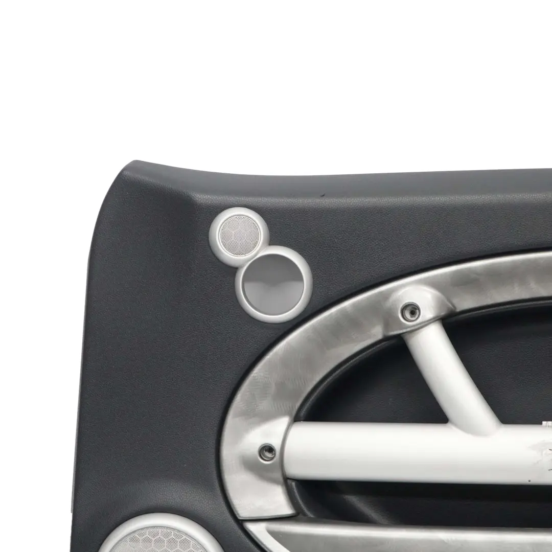Front Right O/S Door Card Side Trim Panther Black Alloy Patina to BMW Mini R50 R53 with Part number 7141280 BMW Mini R50 R53 Front Right O/S Door Card Side Trim Panther Black Alloy Patina - SKU 7141280 - Part number 7141280