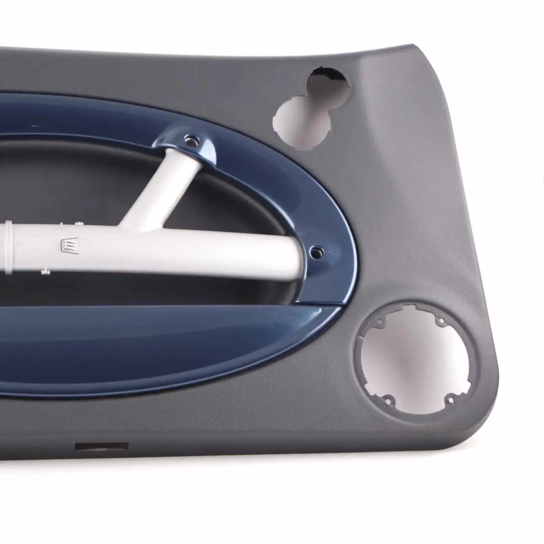 Door Card Mini R52 R53 Front Left N/S Trim Panel Panther Black Decor Space Blue to with Part number 7141309 Door Card Mini R52 R53 Front Left N/S Trim Panel Panther Black Decor Space Blue - SKU 7141309 - Part number 7141309