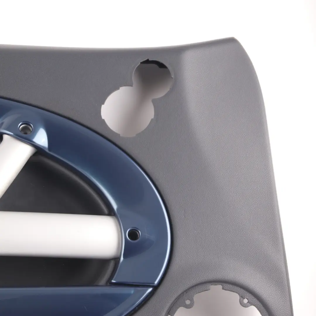 Door Card Mini R52 R53 Front Left N/S Trim Panel Panther Black Decor Space Blue to with Part number 7141309 Door Card Mini R52 R53 Front Left N/S Trim Panel Panther Black Decor Space Blue - SKU 7141309 - Part number 7141309