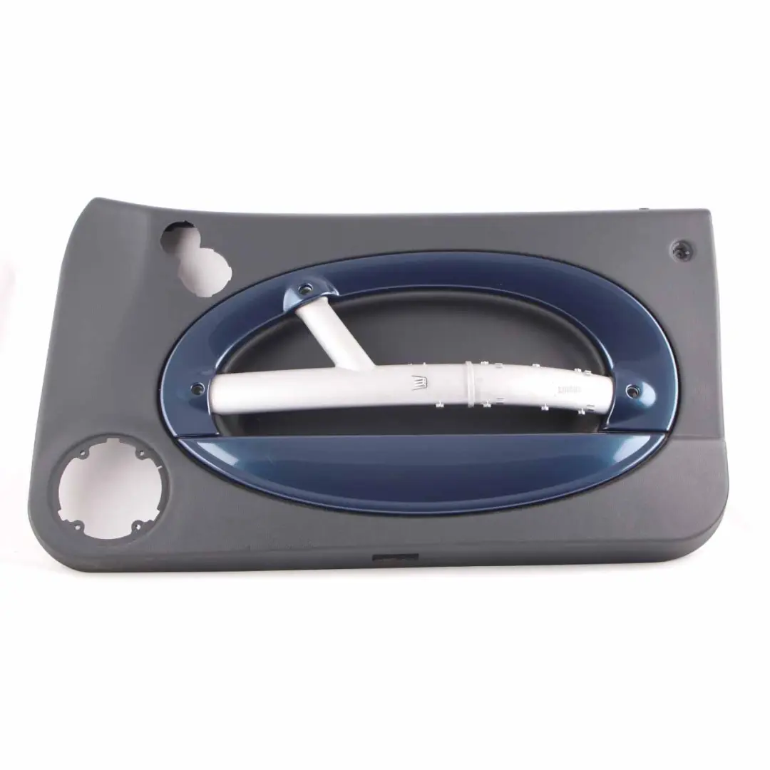 Door Card Trim Mini R50 R52 R53 Front Right O/S Side Panther Black Space Blue to with Part number 7141310 Door Card Trim Mini R50 R52 R53 Front Right O/S Side Panther Black Space Blue - SKU 7141310 - Part number 7141310