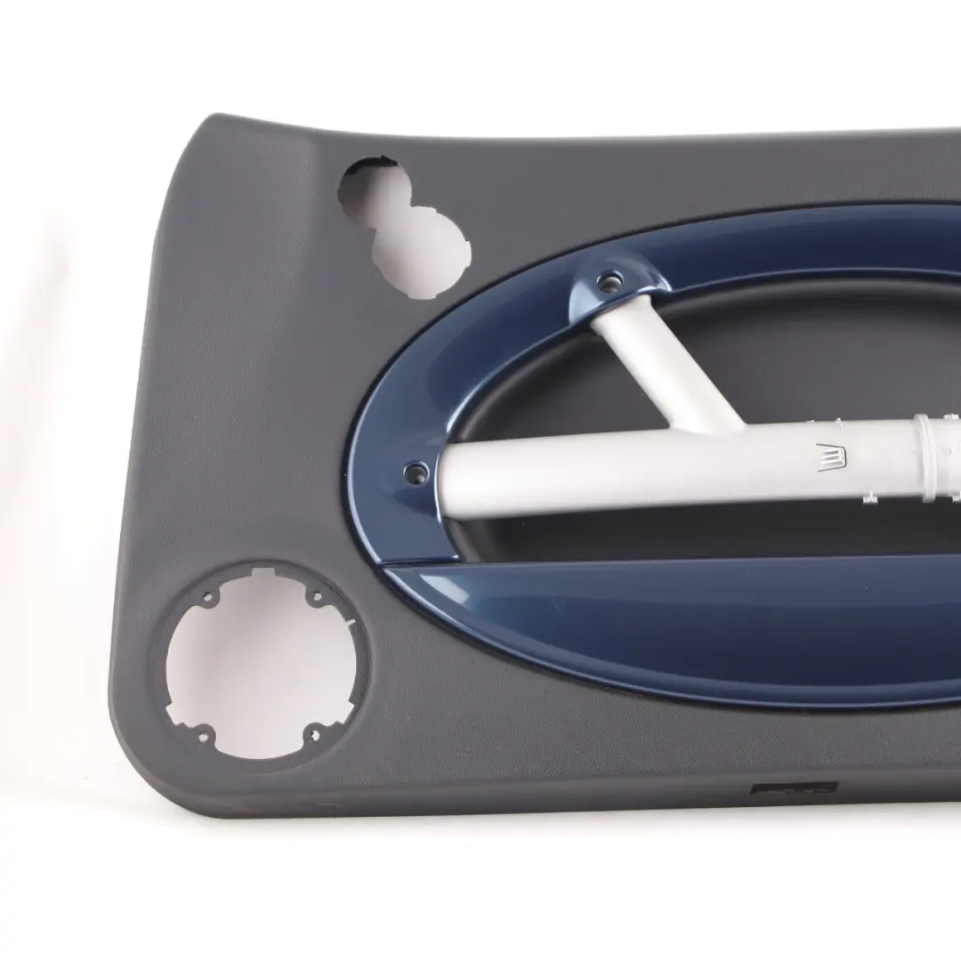 Door Card Trim Mini R50 R52 R53 Front Right O/S Side Panther Black Space Blue to with Part number 7141310 Door Card Trim Mini R50 R52 R53 Front Right O/S Side Panther Black Space Blue - SKU 7141310 - Part number 7141310
